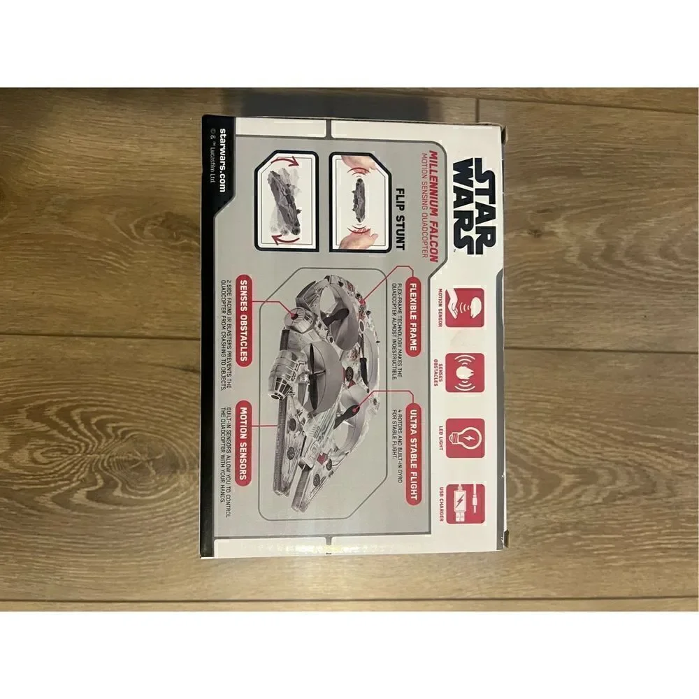 Star Wars Disney Millennium Falcon Motion Sensing Drone Quadcopter World Tech